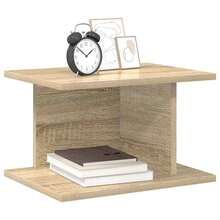 vidaXL Nachttisch 2 pcs Sonoma-Eiche 40 x 30 x 25 cm Holzwerkstoff - Braun - Übersicht 3