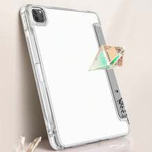 解剖心脏图案 iPad 保护套，自动唤醒/睡眠三折支架，防震，带笔槽，适用于 iPad 10/Air 5/11 M3/Pro 11 - 黑與白 - 查看 7