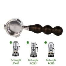 Tay cầm lọc cà phê không đáy 51mm, thiết kế 3 vòi, tương thích với máy pha cà phê Dedica EC680 và EC685, EUPA, bao gồm tay cầm và giỏ lọc bằng thép không gỉ. - Nhiều màu - Xem 15