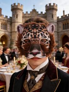 Easter Animal Masks - Rabbit, Owl, Fox, Cheetah Half Face Masks, Suitable For Easter, Halloween, Carnival, Costume Parties, Theme Parties, Cosplay Props - Multicolor - View 1