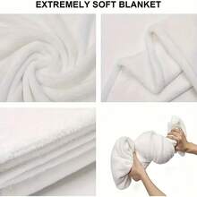 Printed Flannel Blanket, Soft Lightweight All Season Air Conditioner Blanket, Portable Warm Cover Blanket For Student Dormitory Bedroom Sofa Decor - Multicolor - View 7
