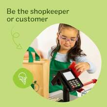 Doug Fresh Mart Pretend Grocery Store Cash Register With Scanner Shelves Conveyor Belt Toys For Girls BoysChildren's Growth Games, Fun And Joyful, Essential For Childhood - As Pic - View 7