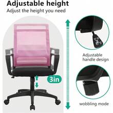 Gaming Chair Ergonomic Computer Chair Office Chair Video Game Chairs With Wheels - Pink - View 6