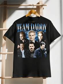 Team Daddy Twilight Shirt, Vintage Movie Saga Tee - 黑色 - 查看 6