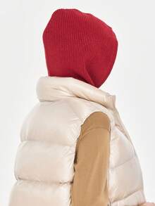 1顶男女通用加厚羊毛衬里拉法帽，带系带，针织保暖颈套面罩护耳帽，适合骑行，秋冬季 - 彩色 - 查看 17