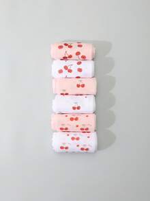 2/6-Pack Girls' Cherry Print Tights/Pantyhose, Ultra-Thin And Breathable Leggings For Spring And Summer. - Multicolor - View 7