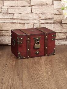 QINBEIYOU Vintage European Style Dual Leather Watch & Jewelry Storage Box, Room Decor - Dark Grey - View 16