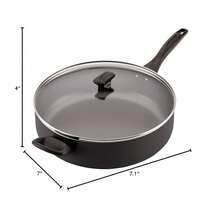 Dishwasher  Nonstick Jumbo Cooker/Saute Pan With Helper Handle - 6 Quart, Black - Bếp Bếp - Xem 9