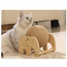 Pet Toys: Ferris Wheel Toy, Sisal Cat Scratching Ball, Vertical Rolling Cat Scratch Ball, Panda Scratching Ball, Elephant Ferris Wheel Ball, Self-Entertainment Cat Toys, Scratching Toys - Multicolor - View 7