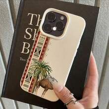 1 buah Casing Ponsel Bahan TPU Gaya Gurun Motif Tradisional Pohon Kurma, Kompatibel dengan iPhone 17 Pro Max/17/16 Pro Max/15/13/12/11, S20 FE/A15/S24/A55, Kompatibel dengan Redmi Note 11/12/13 Pro, Pelindung Lembut Anti Jatuh Cakupan Penuh, Versi Internasional, Bukan Versi Domestik - Putih - View 2