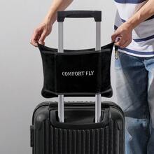 Comfort Fly 2-In-1 Travel Blanket & Pillow – Ultra Soft Micro Plush Airplane Blanket With Built-In Carry Case (40" X 70") – Lightweight, Compact & Machine Washable Travel Essential - Gray - View 6