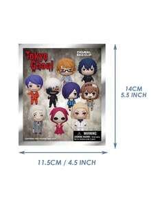 Aniplex Bộ quà tặng sinh nhật chính thức có bản quyền, mô hình 3D Kaneki, Touka, Tsukiyama, Hinami, Eto, đồ sưu tầm anime, phụ kiện trang trí balo Kering OptSxxUmWQ - Nhiều màu - Xem 4