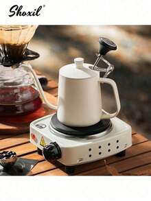 shoxil 1 ấm pha cà phê nhỏ giọt màu trắng, ấm đun nước bằng thép không gỉ, dụng cụ pha cà phê nhỏ giọt dùng cho gia đình, văn phòng, quán cà phê. - trắng - Xem 9