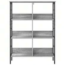 vidaXL Bücherregal Graues Sonoma 82 x 32 x 112 cm Holzwerkstoff - Grau - Übersicht 5