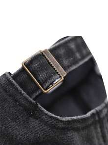 1pc The Mysterious Island 3D Embroidery Baseball Cap, Unisex Couple Style, Distressed Washed Soft Crown Curved Brim Hat - Multicolor - View 11