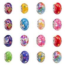 5/10/20pcs Random Mixed Colorful Fruit, Animal, Geometric Gradient Resin Beads Pendant, Suitable For DIY Bracelet, Keychain, Jewelry Accessories - Colored Beads - View 1
