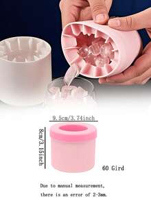 1pc Silicone Ice Cube Tray With Lid, Cylinder-Shaped Ice Cube Mold, Ice Cube Maker, Easy Kitchen Tool, Non-Stick Squeeze-Out Ice Cup, Stackable Ice Tray, Silicone Material, Quick Freezing, Beverage Cooler, Home Bar Tool, Holiday Party, Summer Drink, Adult Use, Multi-Function Ice Maker - Multicolor - View 13