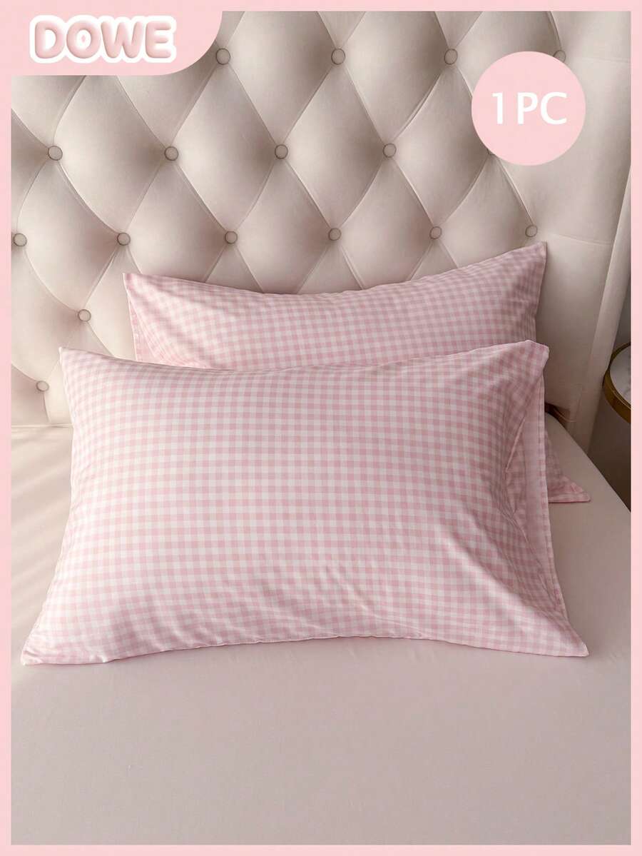 1pc 100% Polyester Floral Print Lightweight Breathable Soft Pillowcase (No Filling), Suitable For Men And Women Dormitory, Bedroom Decor