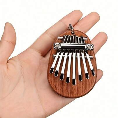 Mini Thumb Piano Finger Piano Portable Instrument Portable 8-Tone Beginners Portable Instrument (Adults Only)