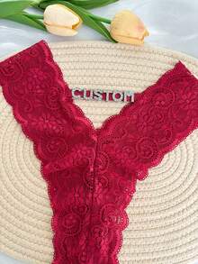 1 chiếc quần lót bikini tanga gợi cảm, dây chéo, đính pha lê và chữ cái tùy chỉnh, quần lót G-string cá nhân hóa, quà tặng cho bạn bè, người yêu, bạn gái vào ngày Valentine, Giáng sinh, Halloween, Lễ Tạ ơn, Sinh nhật, Kỷ niệm. - Nhiều màu - Xem 3