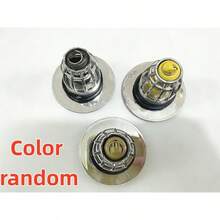 通用浴室洗手盆塞，內置濾髮器，適用於 1.26–1.97 英吋排水孔，彈簧式機構，按壓式彈出設計，居家必備浴室配件 - 銀色 - 查看 5