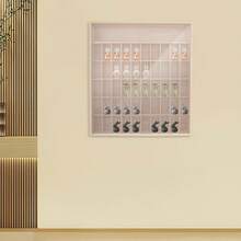 Holzvitrine Vitrinenschrank – Transparenter Ausstellungsvitrine Für Minifiguren & Action-Figuren, Staubdichter Sammlungsvitrine Mit Mehrfachfächern, Ideal Für Sammelobjekte & Modellausstellung - 1PC - Übersicht 3