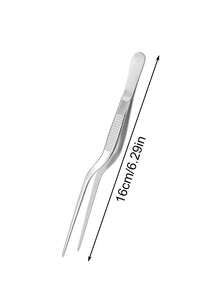 1pc Stainless Steel Kitchen Tweezers, Barbecue Tweezers,Cooking Tweezers,Food Tweezers,Fish Tank Water Grass Clamp, Multifunctional Buffet Clamp, Anti Slip Barbecue Tongs, Salad Clamp, Dessert Clamp, Fruit Clamp, Pet Feeding Clamp, Suitable For Cooking, Plate Arrangement, Barbecue, Salad, Pastry, Pet Feeding, Kitchen Small Tools, Suitable For Bars, Cafes, Restaurants, Home Kitchens, Parties, Birthdays, Suitable As Gifts For Friends, Family, Parents, Neighbors, Baking Enthusiasts - Bạc - Xem 14