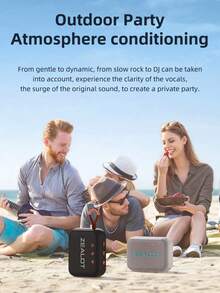 ZEALOT S75 10W Wireless Speaker, Portable Outdoor Heavy Bass, TWS Dual Pairing, Handheld Subwoofer. Charging Cable Compatible With TF Card Slot, Suitable For Smartphone/Tablet/TV/Computer, Outdoor/Indoor/Beach/Party - one-size - View 10