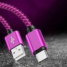 彩色USB Type-C数据线，尼龙编织设计，适用于智能手机快速充电。这款USB-A转USB-C充电线兼容 17、16 Pro Max、iPad Pro、Air 5、Galaxy S25、S24等多种设备。 - 彩色 - 查看 29
