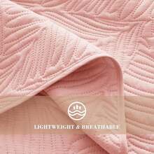 3 Pcs Bed Comforter Set,Queen Comforter Set,Edredones Para Cama Queen Size Quilt Bedding Set,Army Green Lightweight Microfiber Quilt,Modern Geometric 3-Piece Set(1 Quilt+2 Pillow Shams) Queen/Full 90''X96'' Soft Skin-Friendly Breathable Warm Fluffy Cozy Plush All-Season Holiday Bedding For Bedroom Home Living Room Dorm Apartment Decor - Baby Pink - View 5