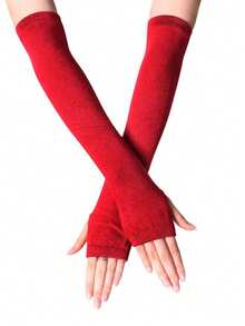 1pc Men's Casual Fingerless Gloves - Lightweight Streetwear Style, Suitable For Halloween - Multicolor - View 7