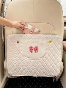 1pc Car Rear Seat Back Protector, Universal Kick Mat, Anti-Dirty Anti-Scratch Seat Back Protective Cover - A - View 8