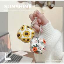 Vibrant Floral Design Protective Case Compatible With Samsung Galaxy Buds 2/Buds Pro/Buds Live/Buds 2 Pro/Buds FE Earphones - Multicolor - View 4