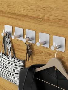 2/4 件装厨房用具收纳挂钩，壁挂式收纳架 - 节省空间，非常适合在厨房存放餐具、勺子和刀具。 - 彩色 - 查看 6