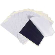 100x Tattoo Transferpapier Stencil Papier Schablonen Übungs Matrizenpapier DE - 100 Blätter - Übersicht 2