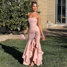 Bohemian-Inspired Off-Shoulder Slip Dress Featuring A Strapless Sweetheart Bustier & Playful Asymmetric Hem, Multi-Purpose Black/Pink Statement Piece For Seamless Styling Across WFH, Business Attire, Evening Events & Valentine's Evenings With A Relaxed Vintage Elegance - 粉色 - 查看 10