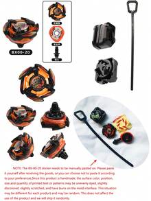 BX Evolution Gold BX00-02, Rotating Metal Phoenix Wing Gyro Spinning Top Launcher Grip - Gold - View 17