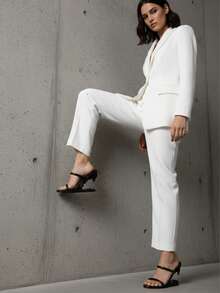 New Womens Morso Sandals Open Toe Wedges Metallic Shark Teeth Slingback Heeled Slides High Heel Sandals Black Heels Nightclub Party Outdoor Business Casual Office Wedding Dressy Comfy Concert Street Style Walking Spring Summer Morso Heels For Women - 黑色 - 查看 2