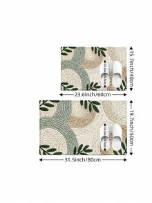 1 buah Keset Bermotif 3D, Karpet Wol dengan Desain Tanaman Hijau Segar, Cocok untuk Kamar Mandi, Dapur, Luar Ruangan, Dalam Ruangan, Lorong, Kamar Tidur, Ruang Tamu, Samping Tempat Tidur, Dapat Dicuci dengan Mesin, Mudah Dibersihkan, Bagian Bawah Anti Selip, Cocok untuk Dekorasi Kamar Tidur Musim Dingin, Dekorasi Liburan Hari Valentine, Aksesori Kamar Mandi Penting, Set Dekorasi Ruangan, Keset Karpet Dekoratif Luar Ruangan - MultiWarna - View 16