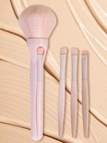 YZIMENG Four-In-One Powerful Magnetic Makeup Brush Set Includes A Large Foundation Brush, A Concealer Brush, A Blush Brush, And A Dotting Brush. The Bristles Are Soft And Delicate, Ensuring Comfort On The Skin. The Handle Features A Magnetic Small Brus - Multicolor - View 11
