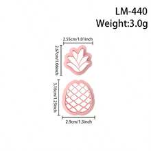Tropical Pineapple Polymer Clay Cutter Set, DIY Tools For Handmade Summer Earrings & Jewelry Charms - Lm440 - View 6