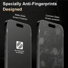 XINHONGYU 适用于 17 Pro Max 的 3 片装磨砂钢化玻璃屏幕保护膜，防眩光、防指纹、防刮花，兼容 17 Pro Max 6.9 英寸全系列 - 3件 - 查看 3