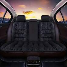 1pc Thick Warm Feather Padded Car Rear Seat Cushion, Plush Rear Bench Seat Cover With Backrest - Rear Seat Cushion - View 11