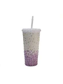 1pc Diamond-Encrusted Bead - Featuring A Sparkling Pearlescent Design, This Reusable Cup With A Straw Is Leak-Proof And Perfect For Party Drinks, Daily Use, And As A Birthday/Valentine's Day Gift - Multicolor - View 20