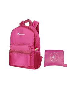 New Rhombus Pattern Foldable High-Quality Outdoor Travel Backpack - Multicolor - View 4