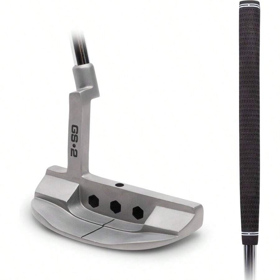 GS2 Putter U2013 Choose Oversized Grip Or Traditional Grip - 34u201D Right - Handed Mallet Putter With Milled Face - Traditional Grip - View 1