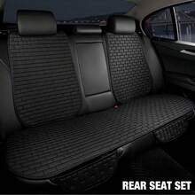 Cojín para asiento de coche, Funda para asiento de coche, Juego completo de cojín de asiento de lino, Transpirable, Cómodo y Antideslizante, Adecuado para todas las estaciones - cojín del asiento - Ver 3