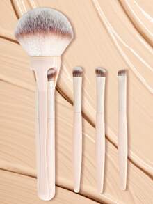 YZIMENG Four-In-One Powerful Magnetic Makeup Brush Set Includes A Large Foundation Brush, A Concealer Brush, A Blush Brush, And A Dotting Brush. The Bristles Are Soft And Delicate, Ensuring Comfort On The Skin. The Handle Features A Magnetic Small Brus - Multicolor - View 13