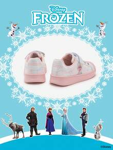 Disney 1 đôi giày thể thao trẻ em chủ đề công chúa, bao gồm giày công chúa Anna và giày công chúa Arendelle, phù hợp cho sinh hoạt hàng ngày, các hoạt động thể thao ngày lễ và ngoài trời. Đế giày thoải mái, chống trơn trượt, bền và thoáng khí. - Hồng - Xem 3