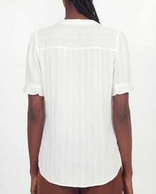 Naf Naf Short-Sleeved Shirt - White Chemises White Fabric - White - View 4
